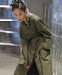 Asymmetric Belted Coat